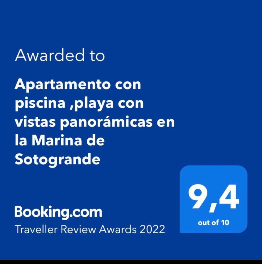 Apartamento con piscina ,playa con vistas panorámicas en la Marina de Sotogrande São Roque Exterior foto