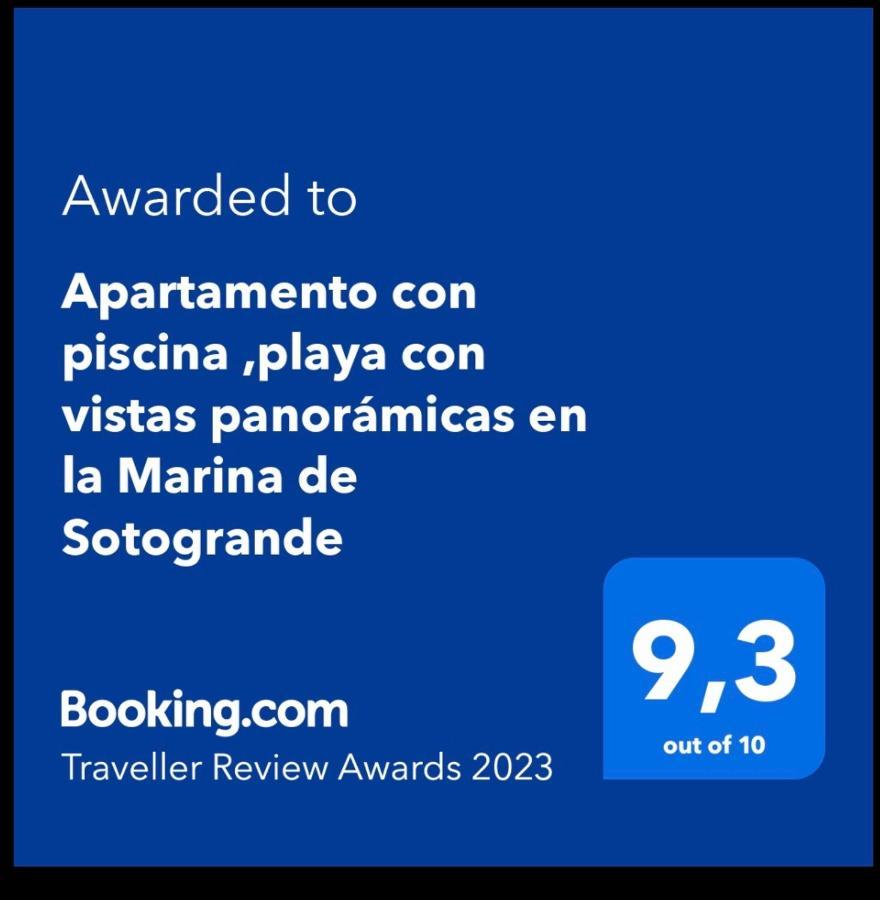 Apartamento con piscina ,playa con vistas panorámicas en la Marina de Sotogrande São Roque Exterior foto